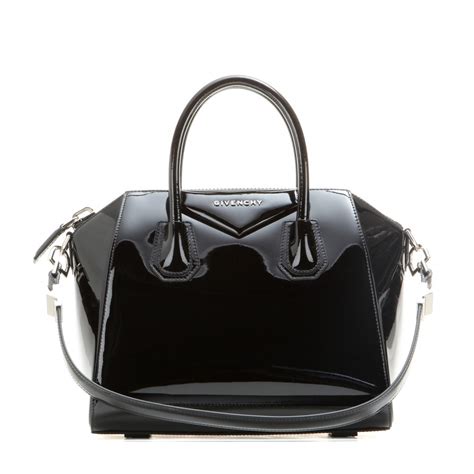 givenchy antigona black patent|givenchy antigona handbags.